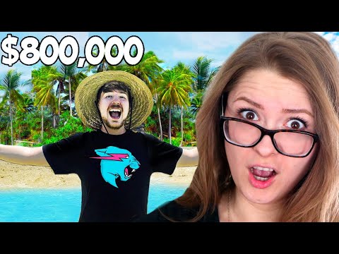 MR BEAST'S Last To Leave $800,000 Island Keeps It REACTION w WES & STEPH!