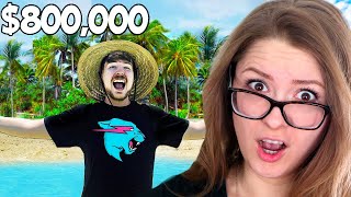 MR BEAST'S Last To Leave $800,000 Island Keeps It REACTION w WES \& STEPH!