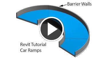 Revit Tutorial: Using Revit to create car ramps with barrier walls (Parapet)