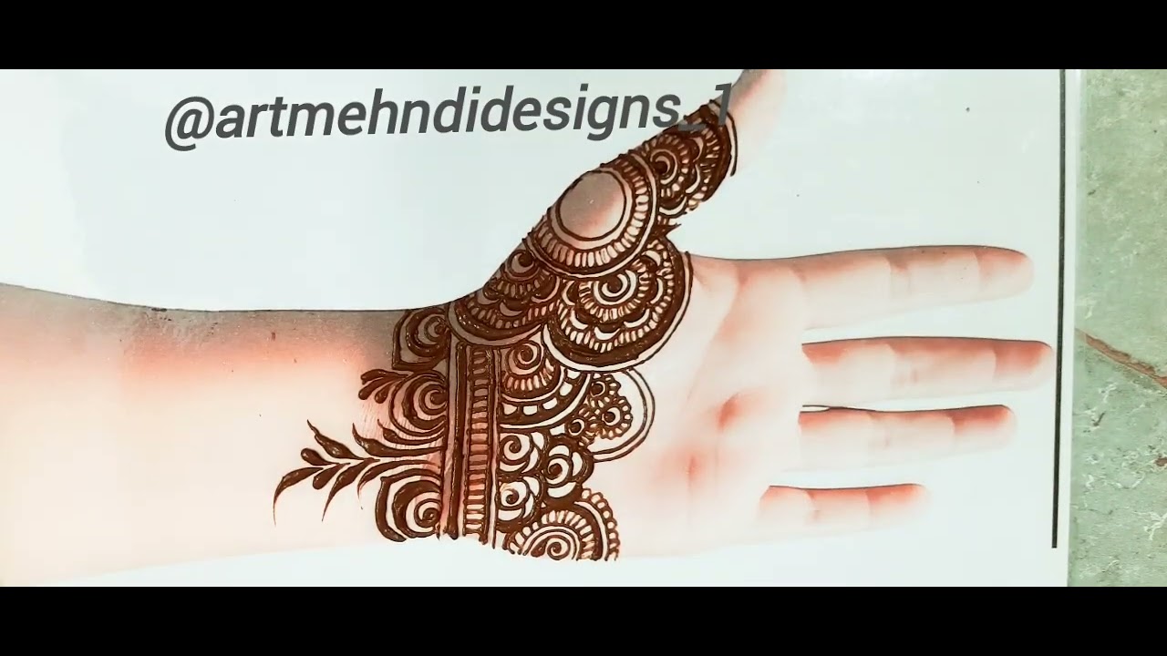 Front Side mehndi design | Mehndi designs for girls | 