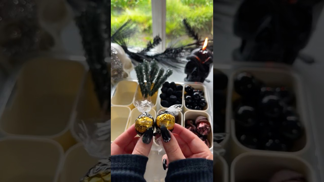 ASMR All Black Restock 🖤 | Satisfying Dark Aesthetic Organization & Refill Sounds