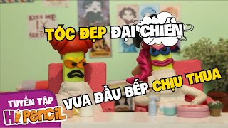 THỢ  LÀM TÓC ĐẠI CHIẾN VUA ĐẦU BẾP l Tổng hợp Xin Chào Bút Chì l Hi Pencil Studio