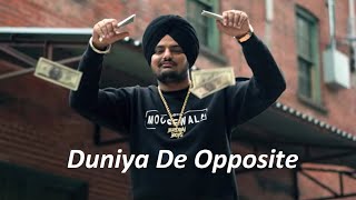 Me Duniya De Opposite Chalda | New Song Sidhu Moose Wala 2020