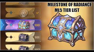 ML5 Tier List for Milestone of Radiance | Epic Seven