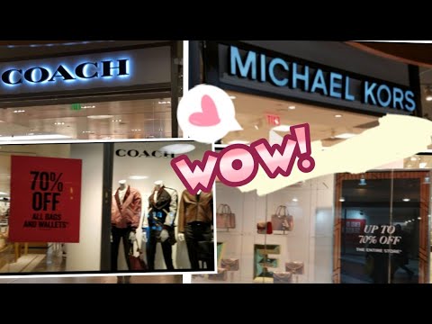 MICHAEL KORS AND COACH 70% On SALE/ DESTINY MALL 6TH LARGEST MALL IN THE US  - YouTube