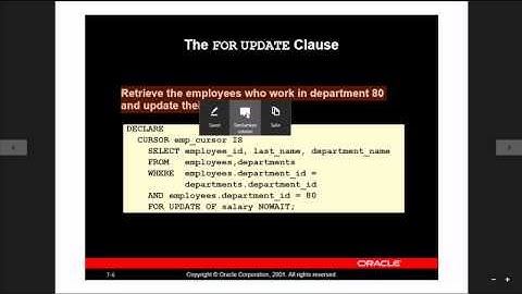 Prak 6 Advanced Eksplisit Cursor - Tutorial Basis Data Oracle