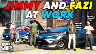 JIMMY AND FAZI ARE AT WORK | SUPRA MODIFICATIONS | GTA 5 | Real Life Mods #508 | URDU |