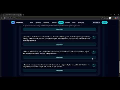 AI based Learning Platform
