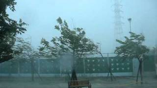 20100919 下午1:15 高雄燕巢凡那比颱風強襲紀錄