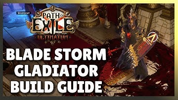[POE 3.20 RDY] BladeStorm Max Block Gladiator Bleed Build Guide - League start viable.