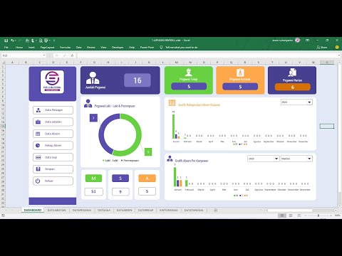 FULL TUTORIAL APLIKASI PAYROLL DAN REKAP ABSEN DENGAN EXCEL VBA