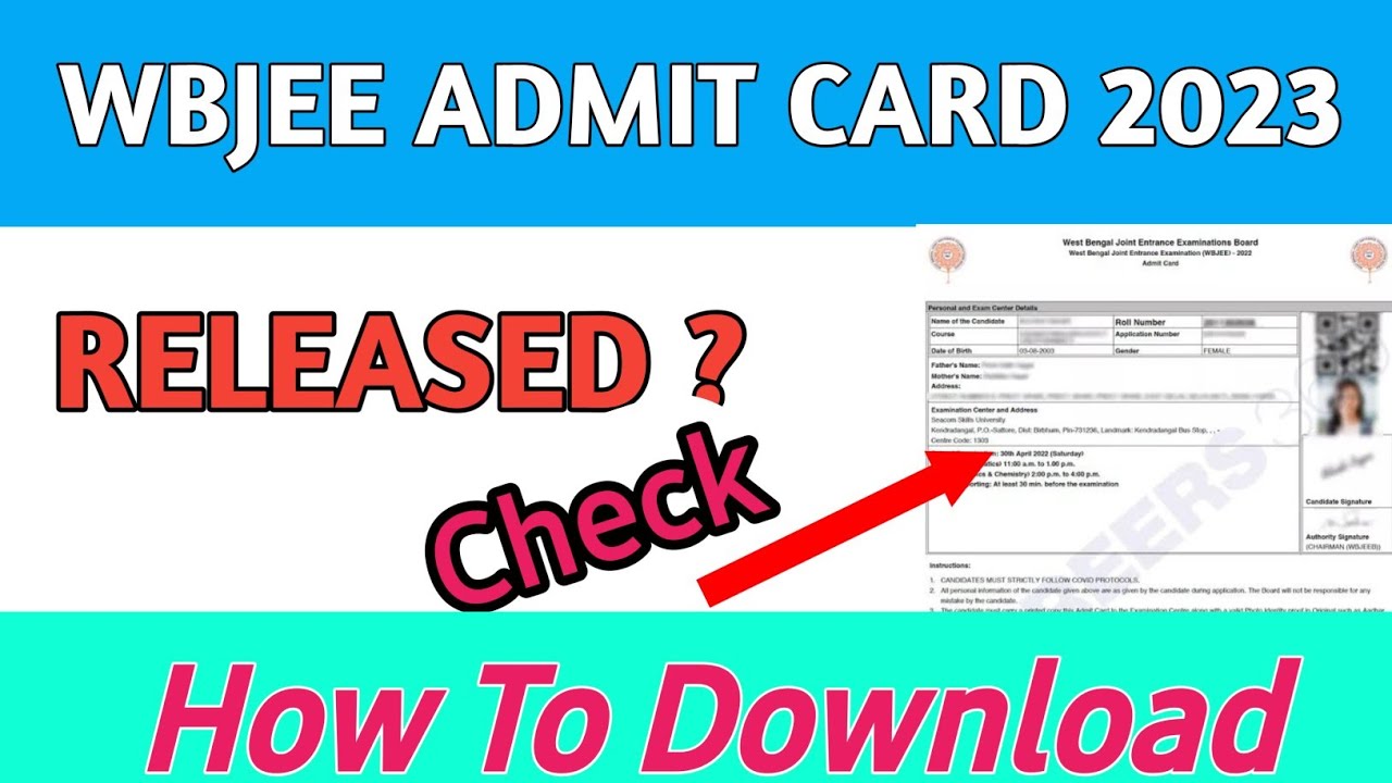 WBJEE 2023 EXAM CENTRE |Admit Card Update | WBJEE Admit Card|WBJEE 2023  @NRNTutorials