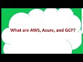 AWS vs Azure Vs GCP - Strengths and Services
