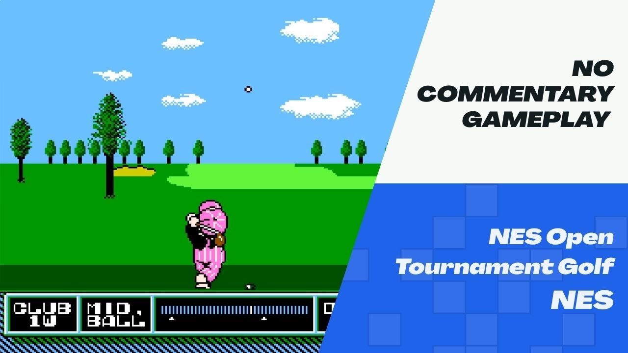 NES Open Tournament Golf Gameplay (NES) No Commentary - YouTube