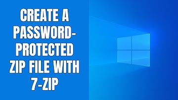 How to create a password-protected ZIP file in Windows 11 with 7Zip