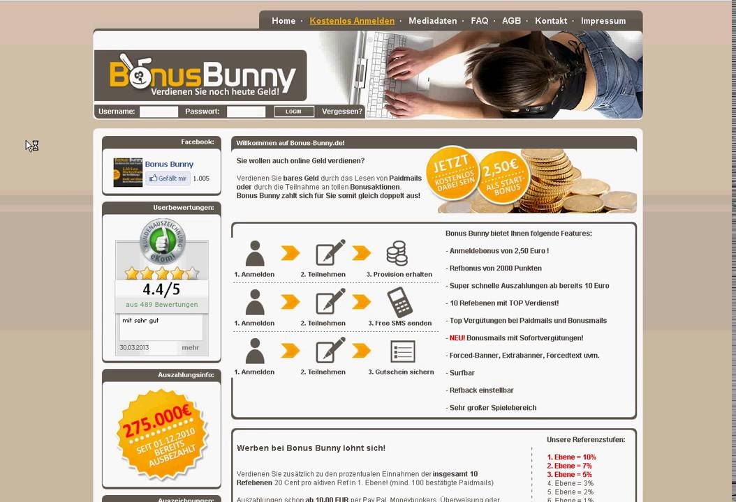 Geld Verdienen Im Internet Seriös Ohne Vorkosten
