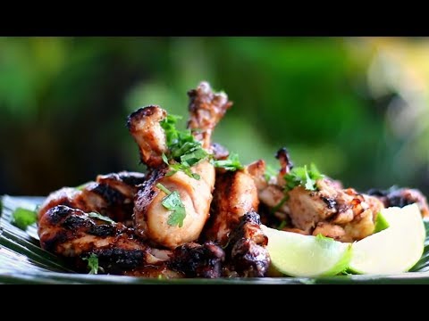Grilled Chicken Recipe _ How to Make Caribbean Grilled Chicken BBQ 🍍