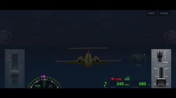 landing in fog with low visibility || airline commander