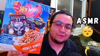 ASMR Eating Hot Wheels Honey Loops Cereal - Relaxing Whisper Ramble