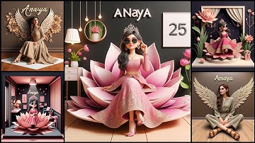 Create Beautiful Girl & Boy Viral 3D AI Name Images 2024 II Bing ai image Creator Tutorial