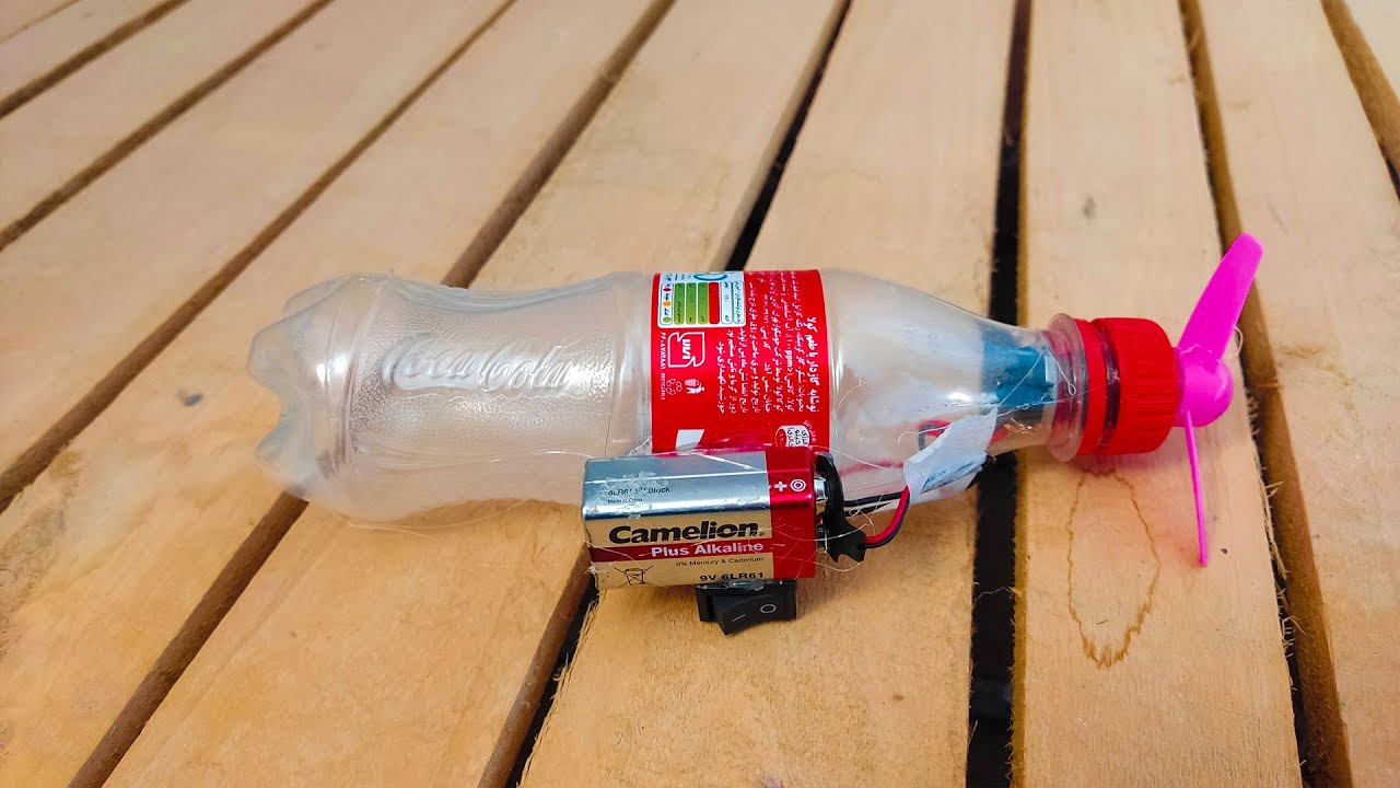 How to make a simple DC motor hand fan at home YouTube