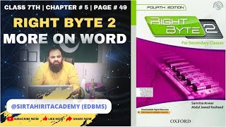 7th Right Byte 2 Ch # 5 Page # 49