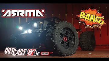 Arrma Outcast 1/5 scale 8s EXB 780 kv motor and LED