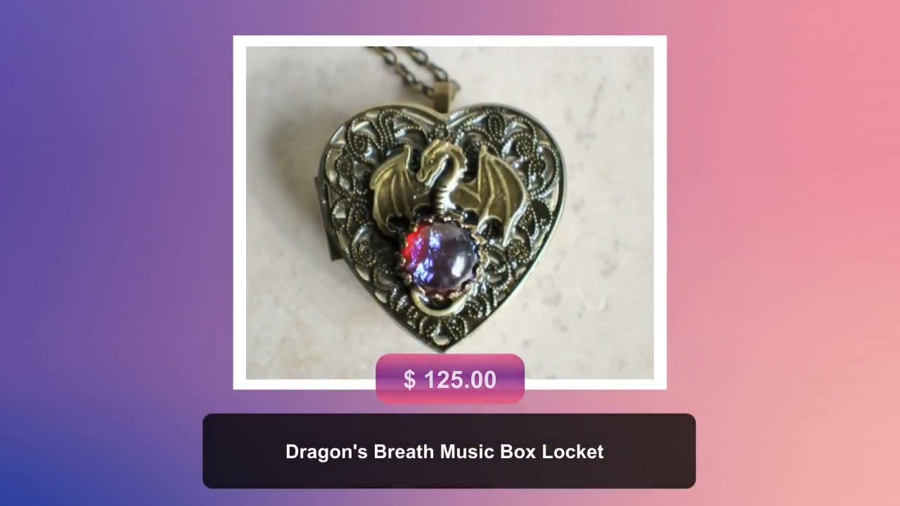Dragon's Breath Music Box Locket