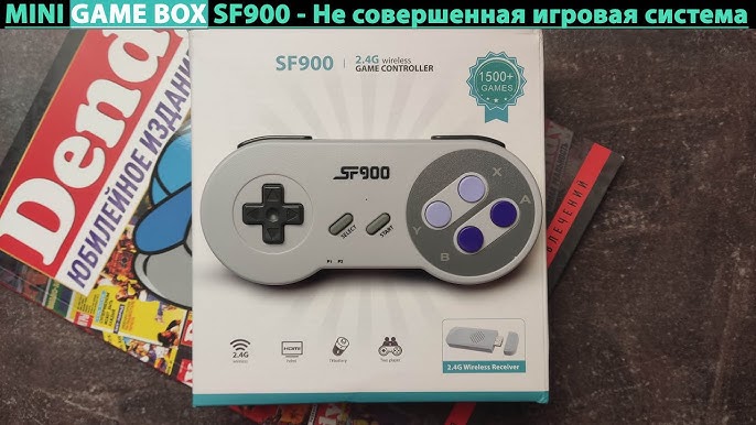 Console Game Stick Mini Game Box SF900 + 2 Controles Wireless (Com