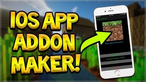 HOW TO CREATE ADDONS ON iOS DEVICE NO JAILBREAK OR PC NEEDED - Minecraft Pocket Edition