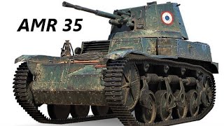 Пулемётно-разведывательный танк Франции AMR 35 в игре
