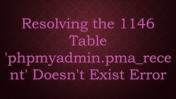 Resolving the 1146 Table 