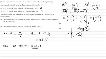 Vectors Exam Questions - A Level Maths - Edexcel Pure Year 1 - Q4 (level 2)
