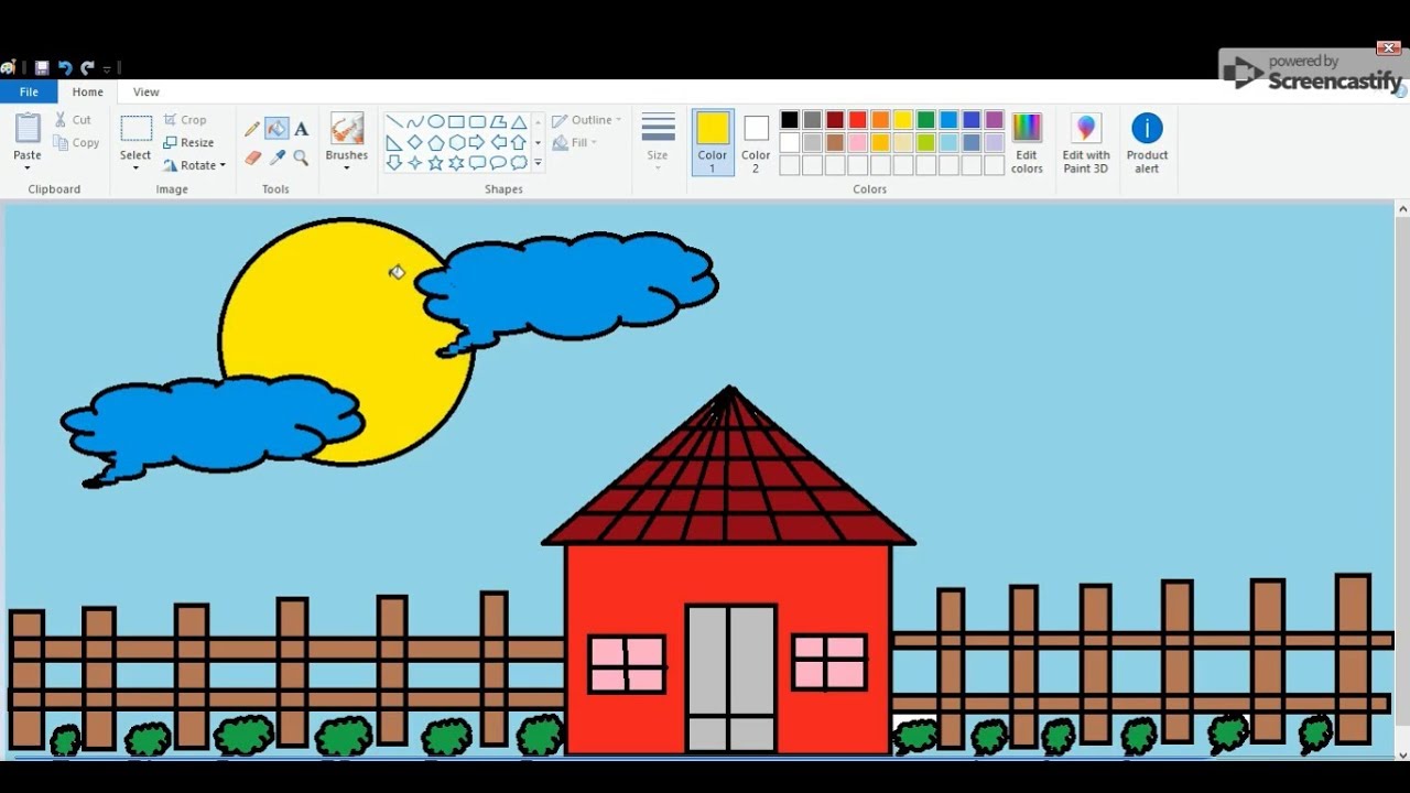 MS Paint | How to make easy drawing in MS Paint? | Microsoft Paint ...