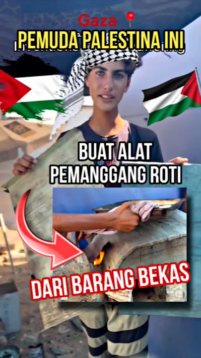Pemuda Palestina ini Membuat Pemanggang Roti Dari Barang bekas 🇵🇸😲 #fypシ゚viral #palestine
