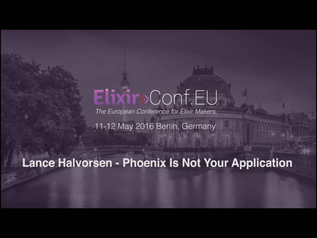 Phoenix Is Not Your Application