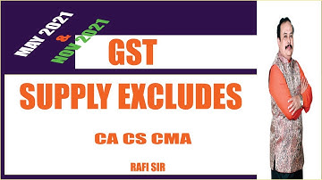 Schedule III Supply Excludes