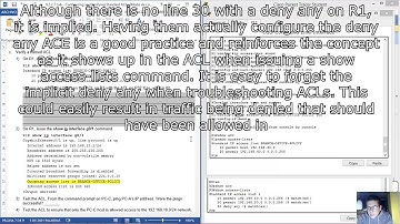 9.2.2.7 Lab - Configuring and Verifying Standard ACLs