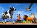 गाय की कीमत शेर और दुष्ट लोमड़ी Cow Lion and Fox Story Moral Stories in Hindi Kahaniya