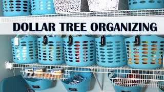 DOLLAR TREE ORGANIZING MAKEOVER! | Pantry & Laundry Room