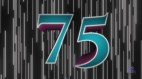 Countdown, 75 to 0. - Cuenta regresiva, 75 a 0.