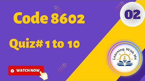 AIOU Quiz 8602😊 With Correct Answers Part 2 ||Solved quiz of 8602 || @mashaliqbalofficial06