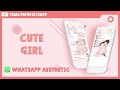 CARA MENGUBAH TEMA WHATSAPP | CUTE GIRL AESTHETIC TERBARU 2022