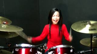 Taja Ukai Aku - Rockschool - Drum Cover by Nur Amira Syahira chords