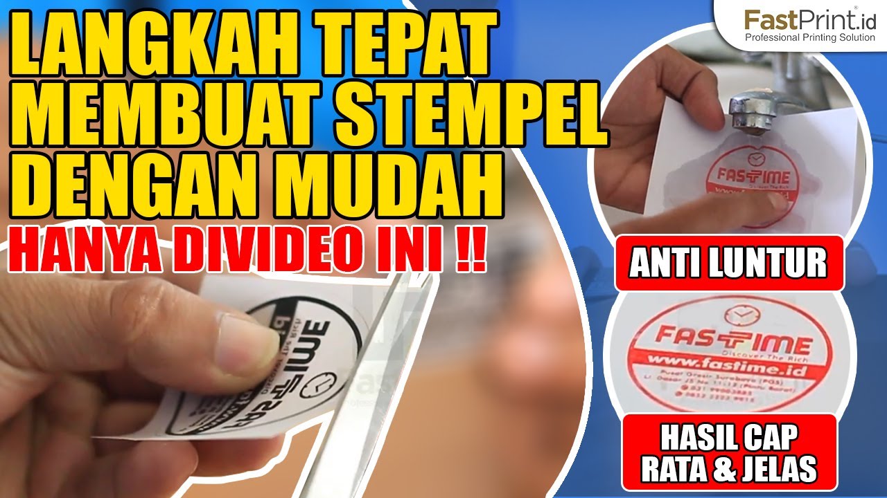 5 Menit Membuat Stempel Anti Luntur Langkah Praktis Membuat Stempel Warna Berkualitas