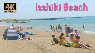 🇯🇵 NICE Walk on the Beach - The very POPULAR Isshiki Beach ⎡ 4K ⎦