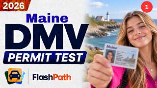 Maine Learner's Permit Test 2026: Actual BMV Questions & Answers. #drivingtest #maine screenshot 2
