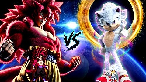 Son Goku SSJ4 V6 (New) VS Sonic Chaos V4 (all form) in Jump Force Mugen