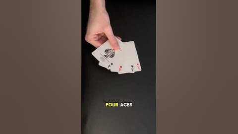 4 Aces Card Trick Is WILD!!! #magic #tricks #shorts