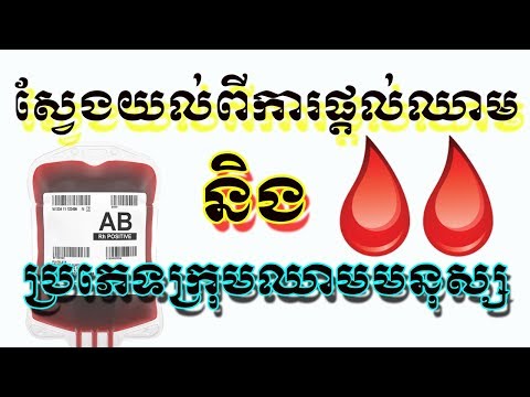 មកស្វែងយល់ពីប្រភេទក្រុមឈាមរបស់មនុស្ស និងការផ្ដល់ឈាមឲ្យគ្នាទៅវិញទៅមក | By Haisreyleak Channel